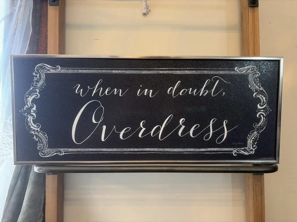 Closet Wall Sign 21x2.5x9 inches