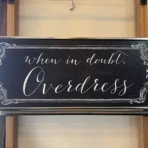 Closet Wall Sign 21x2.5x9 inches