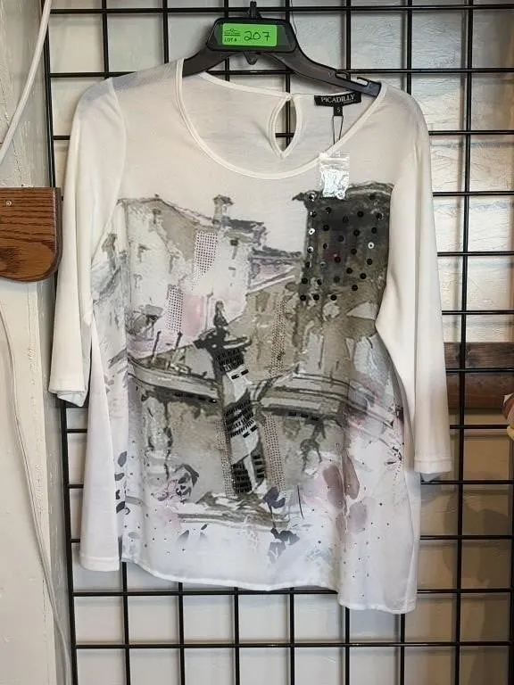 S Picadilly 3/4-sleeve top