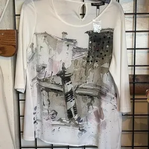 S Picadilly 3/4-sleeve top