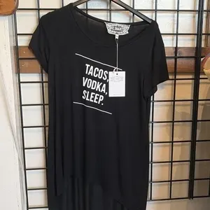 XS Pink Martini Black Shirt