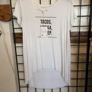 A Pink Martini White T-Shirt