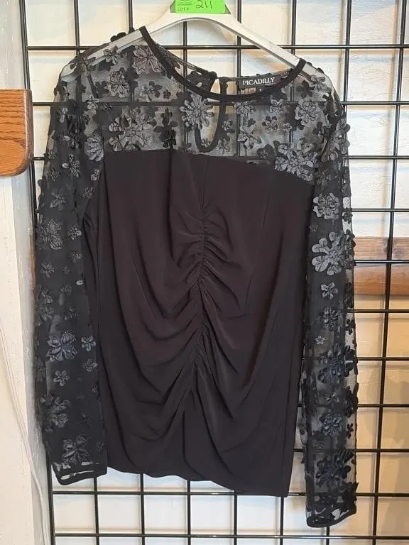 S Picadilly Black Long Sleeved Top