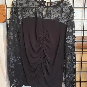 S Picadilly Black Long Sleeved Top