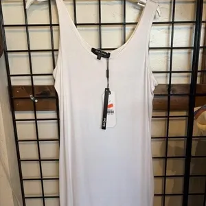 S Red Coral White Tank Top