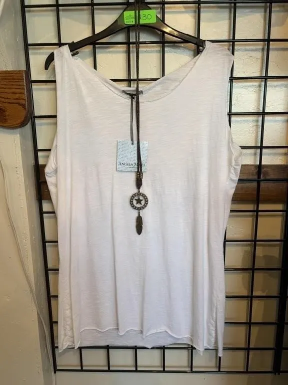 L Angela Mara Sleeveless Top