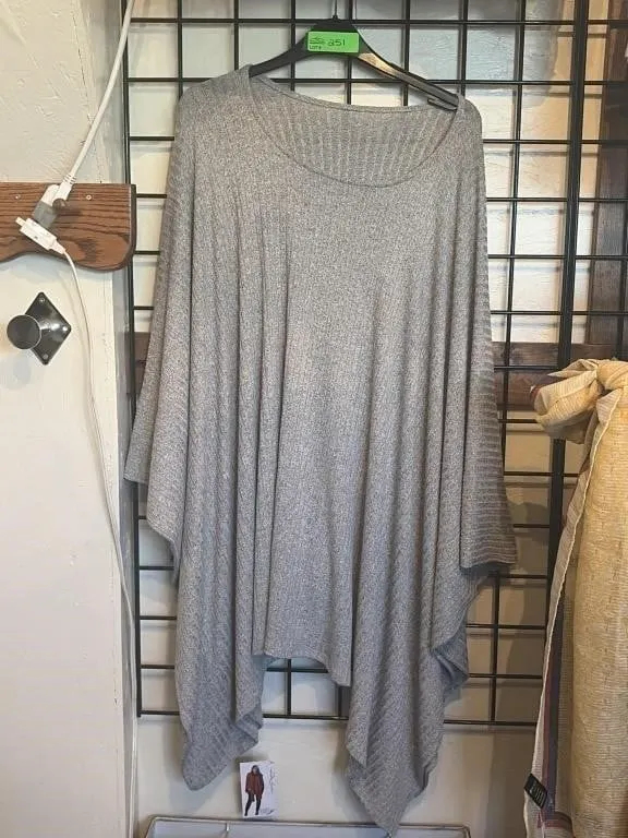 OS Rapz knit poncho sweater