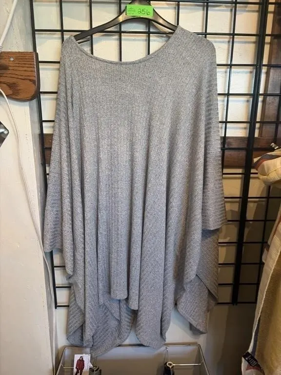 OS Rapz knit poncho sweater