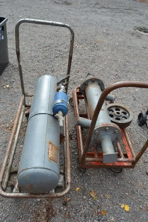 Two carts Heat exchanger & refridg. receiver
