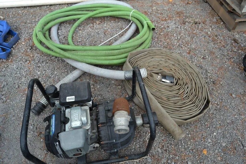 Honda cc 5 hp water pump and hoses