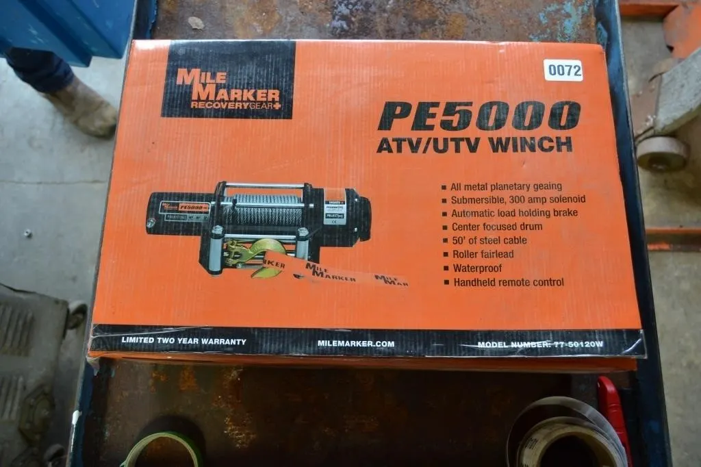 Mile Maker PE 5000 ATV/UTV winch unused