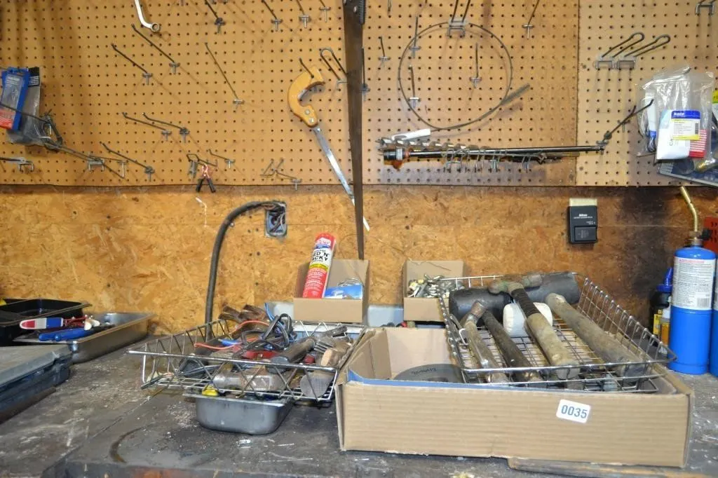 large assortment of tools