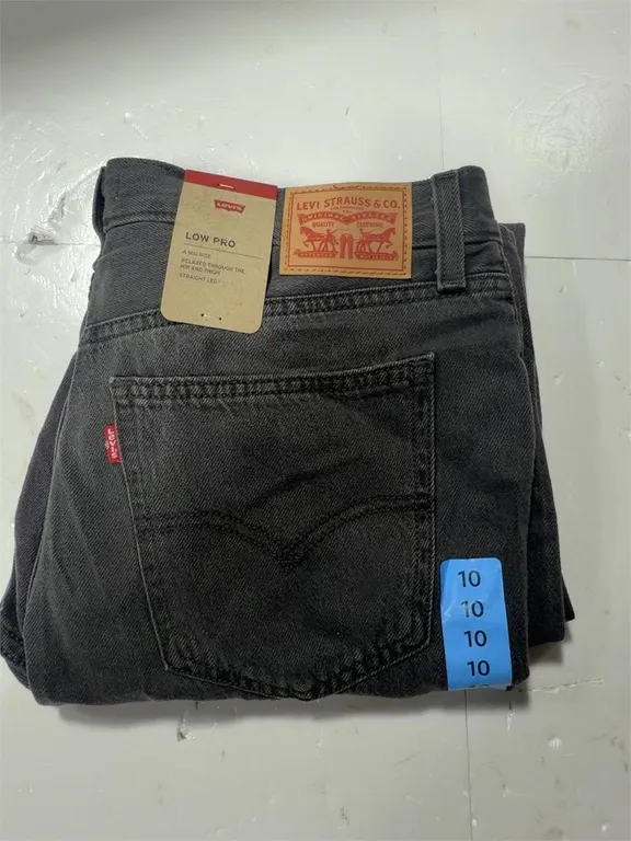 Levis Low Pro Womens Jeans Black Size 10