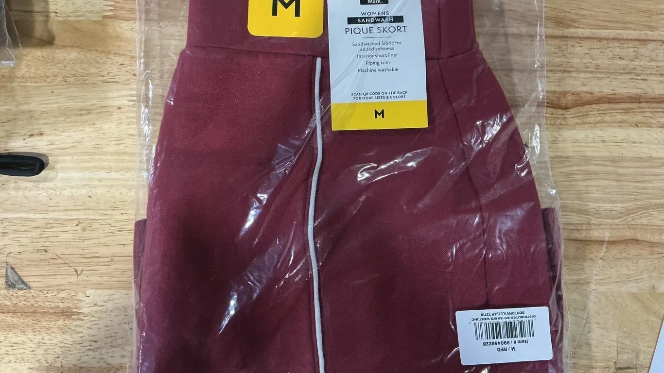 Sandwash Pique Skort Red Size M