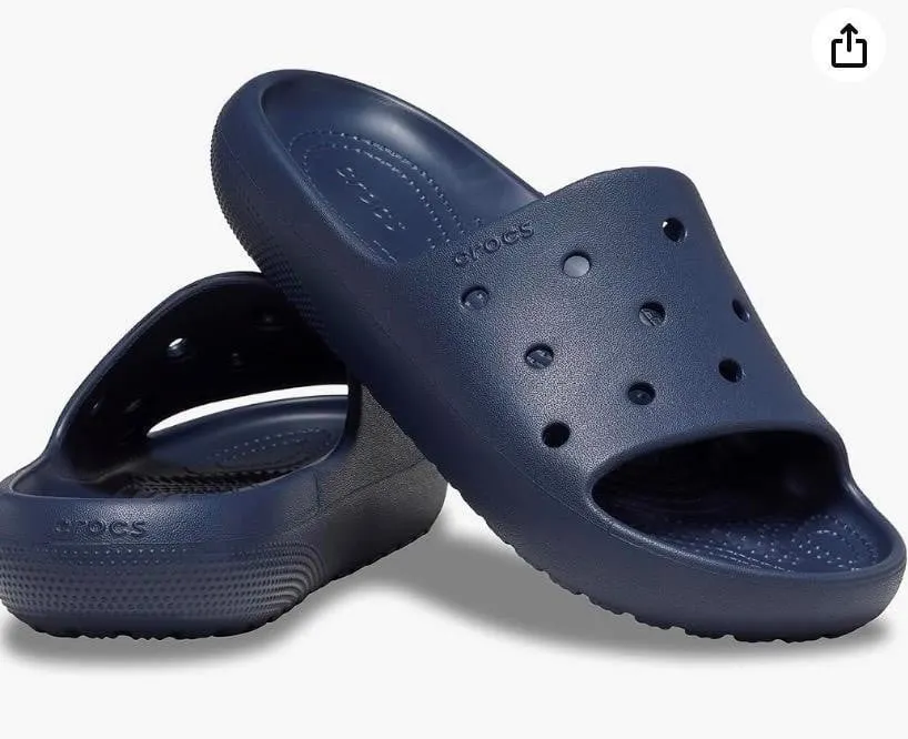 Crocs Classic v2.0 Slides Womens Size 9 Green