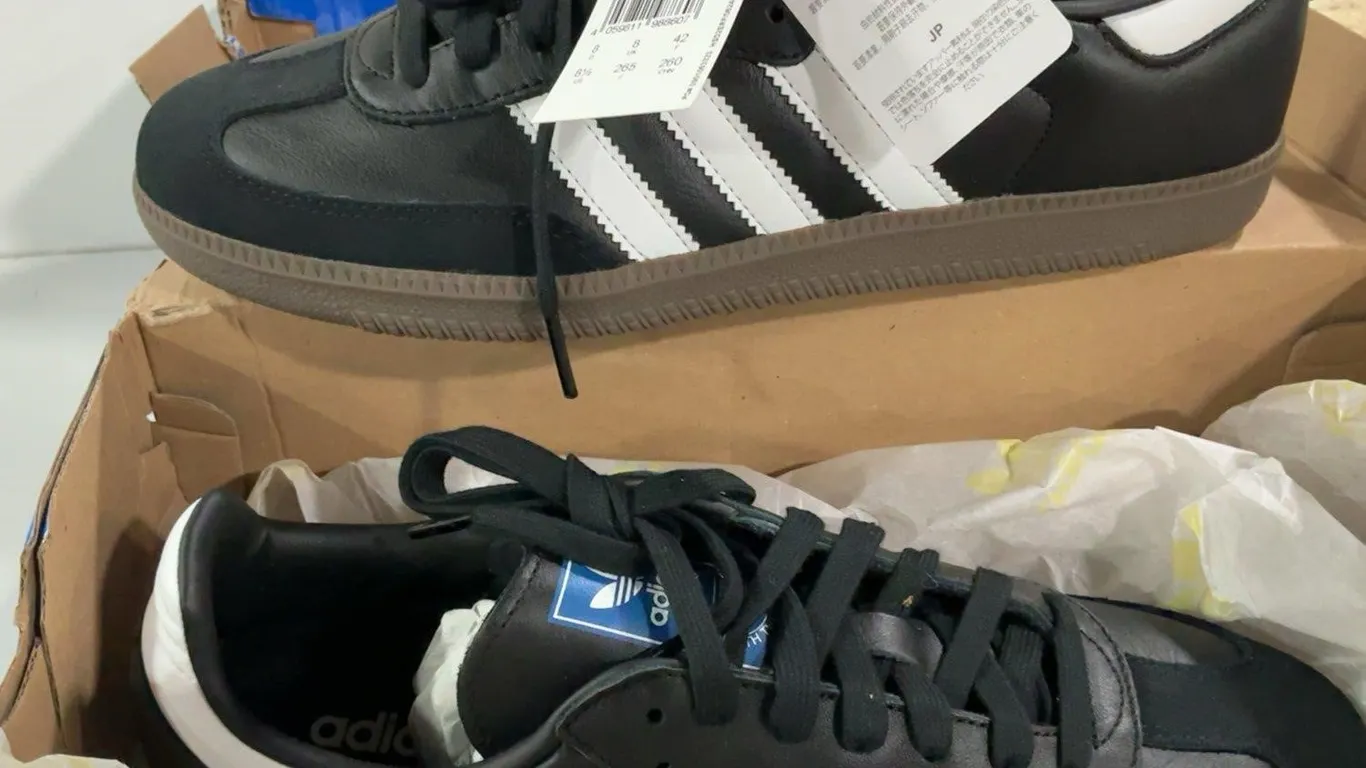 Adidas Samba OG Sneakers Black White Size 8.5 US