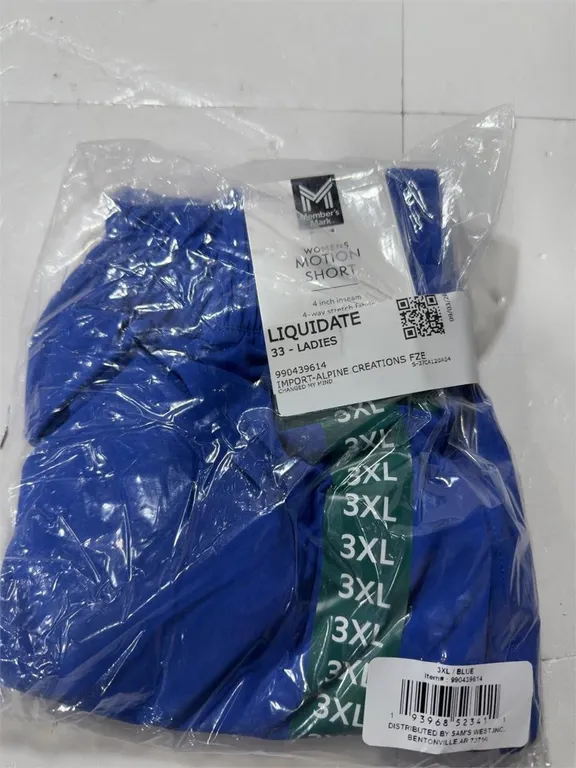 Womens Motion Shorts Blue Size 3XL