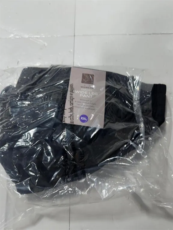 Travel Wide Leg Pants Black Size XXL