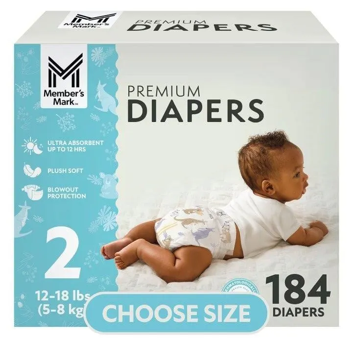 Premium Baby Diapers Size 2