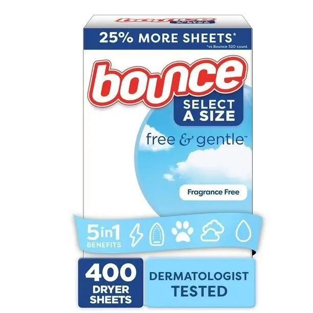 Bounce Select A Size Free Gentle Dryer Sheets...