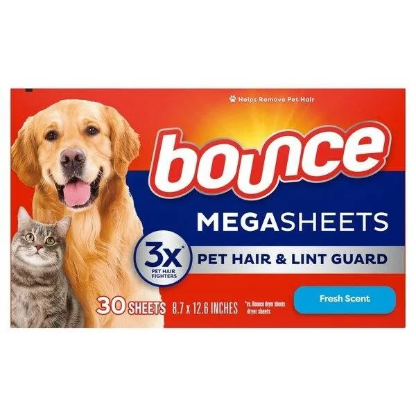Bounce MegaSheets Pet Hair Guard Dryer Sheets 70ct