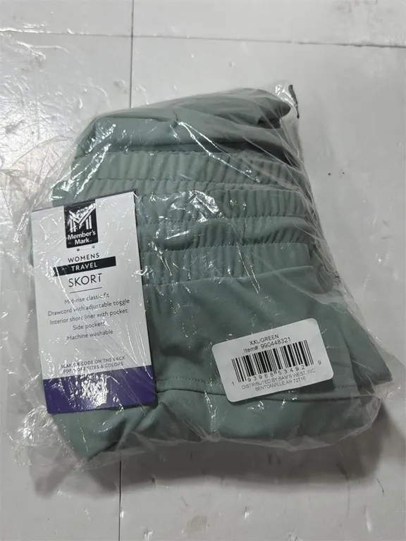Womens Travel Skort Green Size XXL