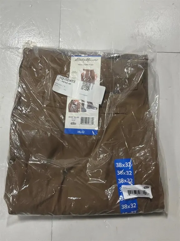 Eddie Bauer Tech Chino Pants Brown 38x32