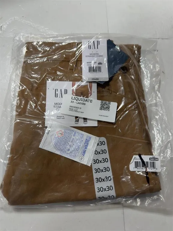 Gap Modern Straight Chino Pants Ladies 30x30 Brown