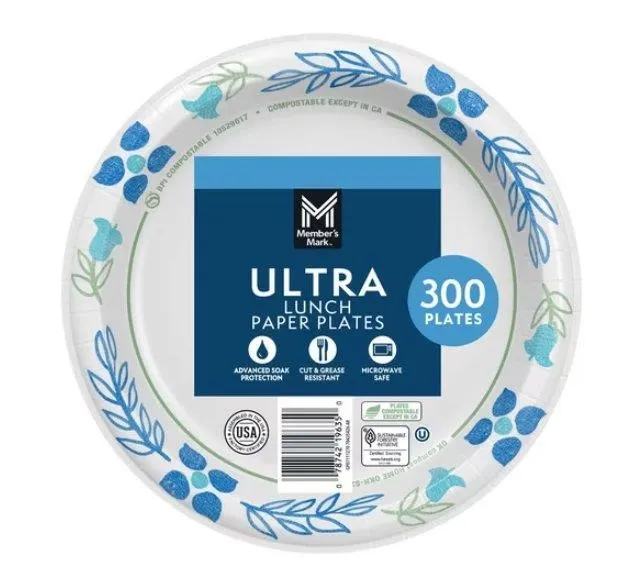 Ultra Lunch Paper Plates 8.5 300ct
