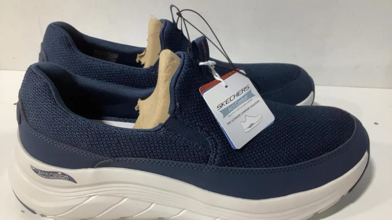 Skechers Arch Comfort Flex Shoes Navy Size 10.5