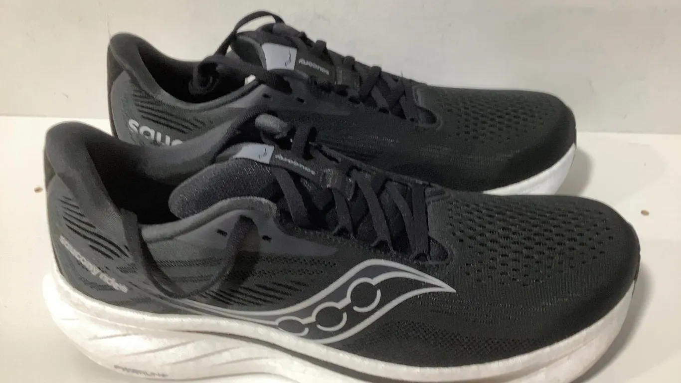 Saucony Ride 18 Mens Running Shoes Black Size 9.5