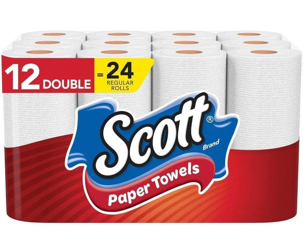 Scott Choose-a-Sheet Paper Towels 12 Double Rolls