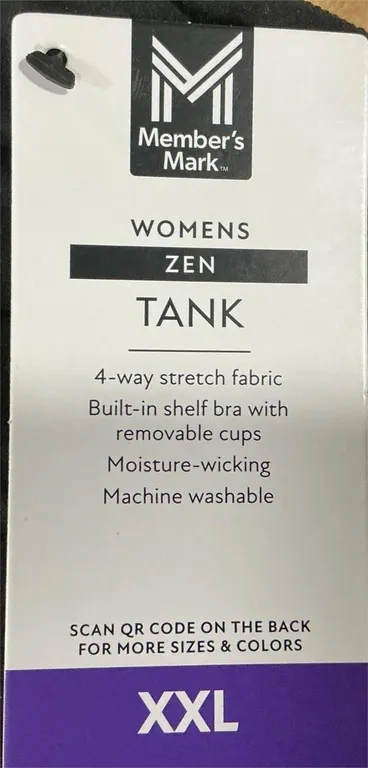 Zen Tank Top Black Size XXL