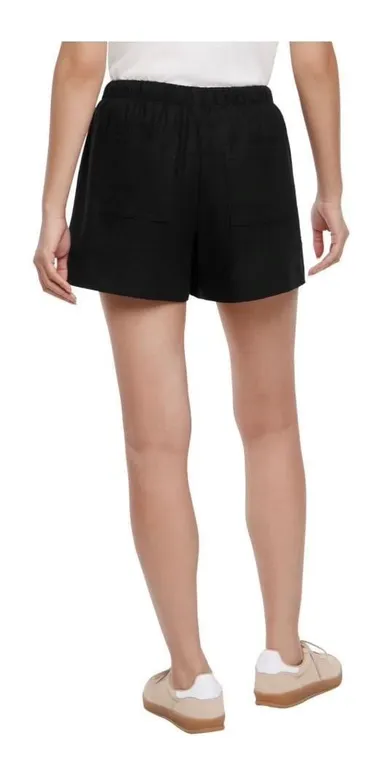 Gap Linen Pull On Shorts Black Size Small