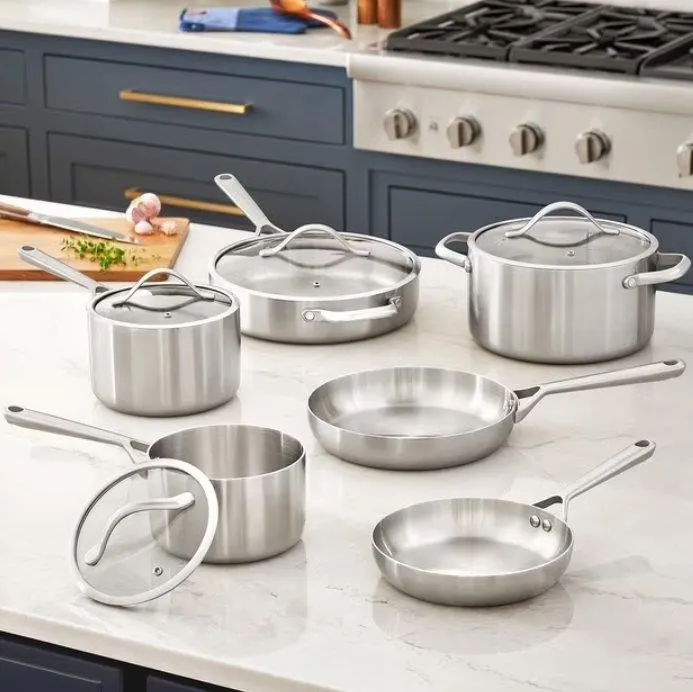 Modern Tri-ply Stainless Steel Cookware Set