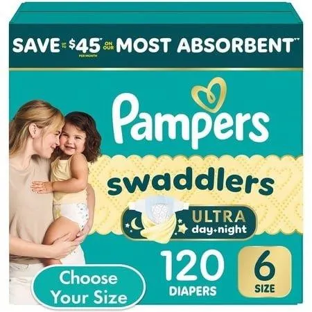Pampers Swaddlers Diapers Size 6 120ct