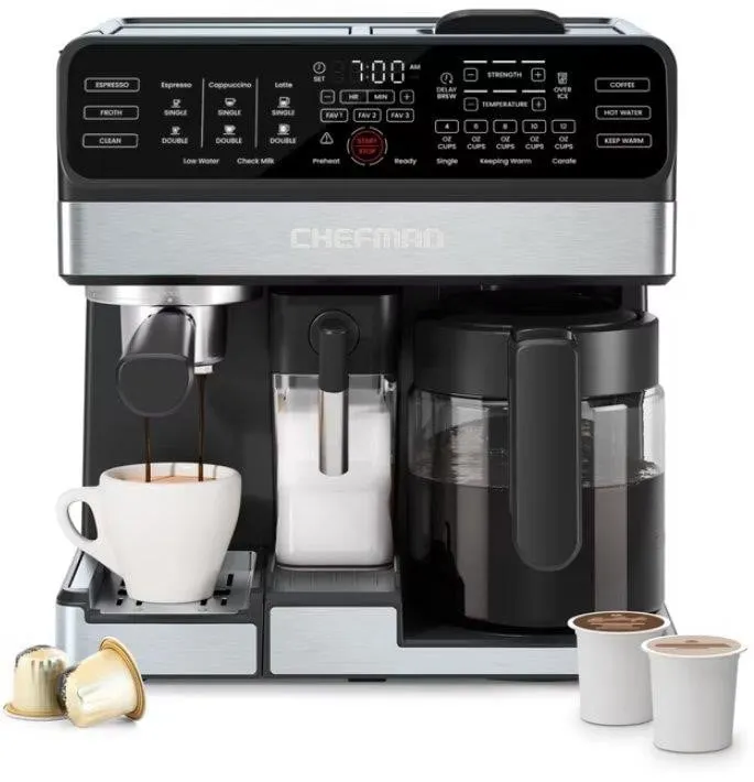 Chefman 8-in-1 Coffee Station Espresso Machine
