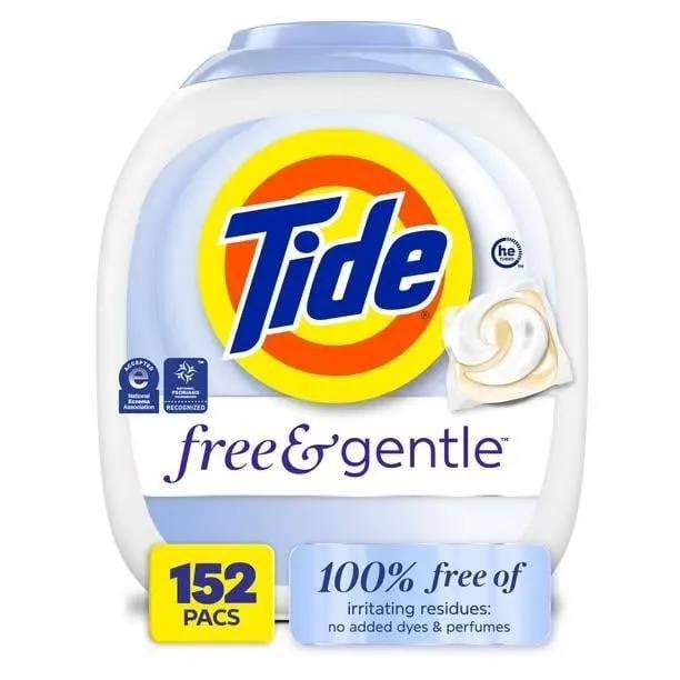 Tide Free Gentle Laundry Detergent Pacs 152ct