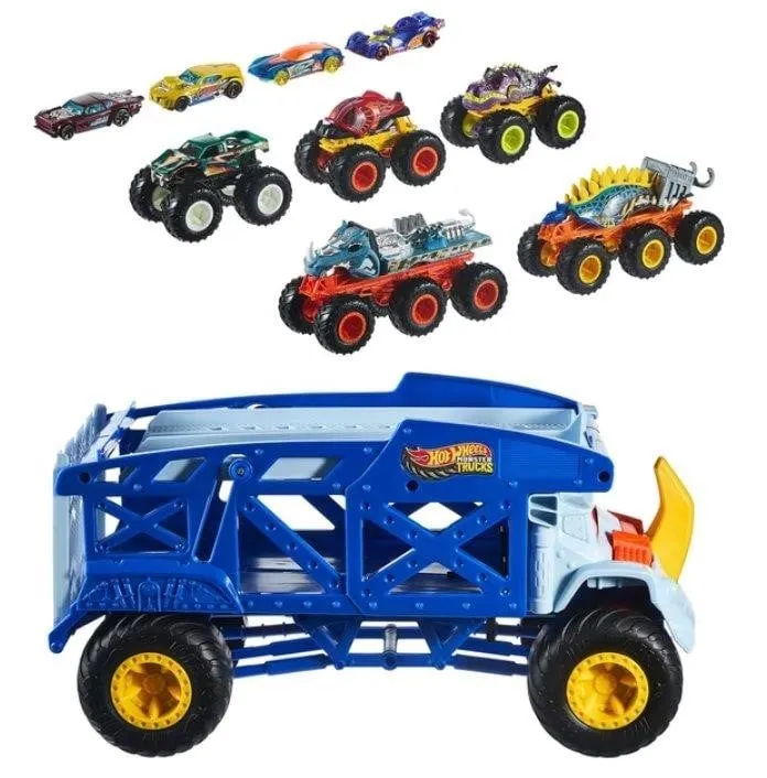 Hot Wheels Monster Trucks Rhino Rig Set