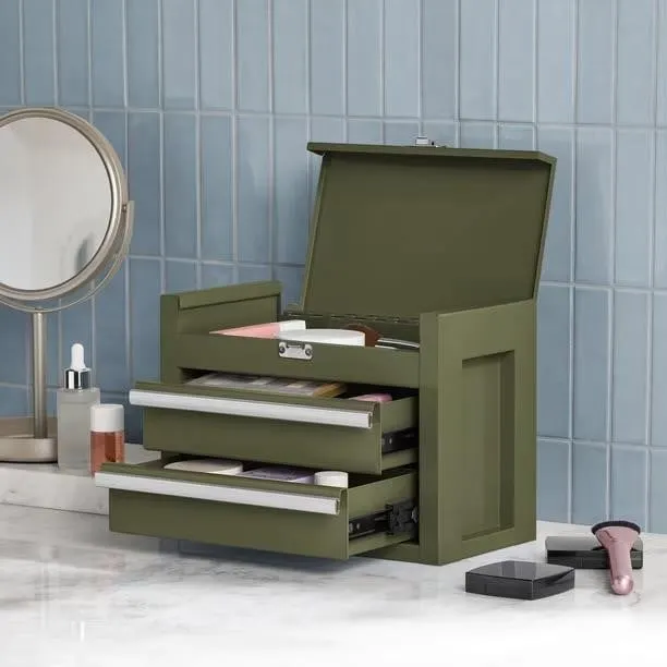 Steel Tool Box 11.2in Green