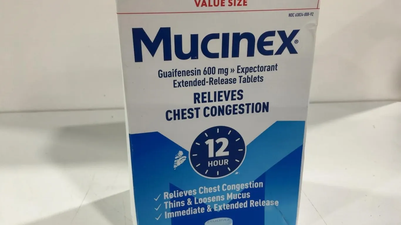 Mucinex Guaifenesin 600mg 120ct Tablets