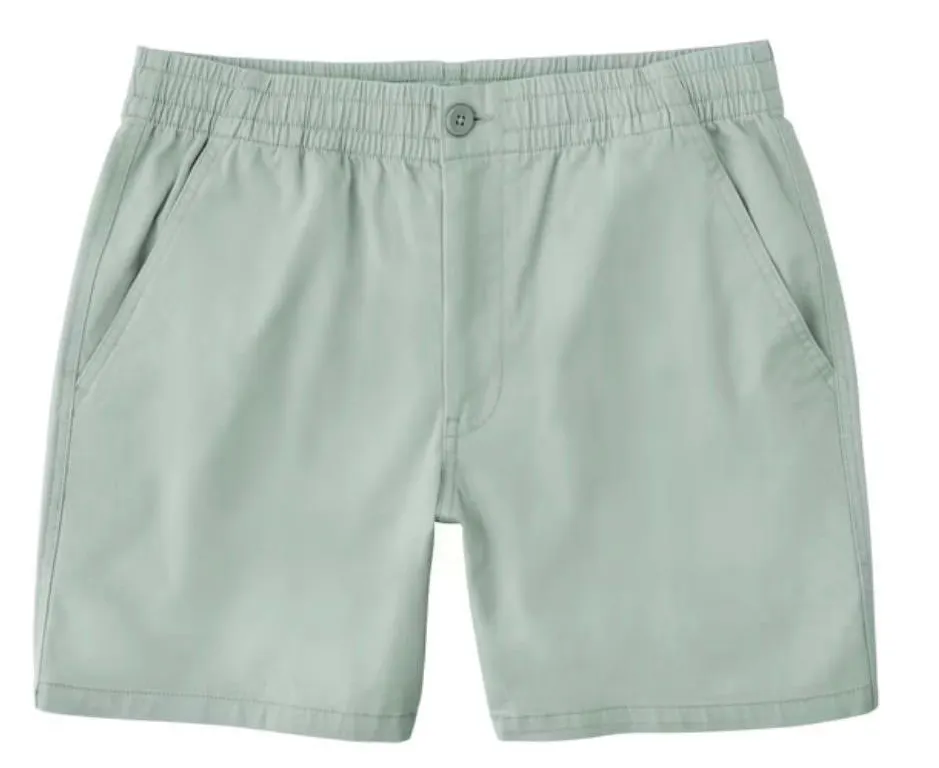 Mens Cotton Pull On Shorts Green Size M