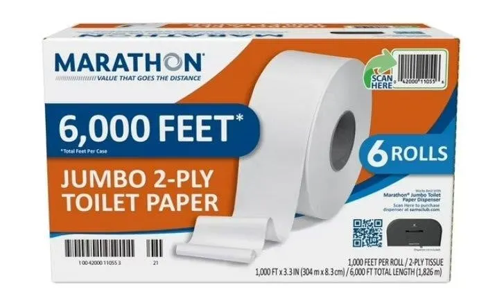 Marathon 1105514 2-Ply Toilet Paper 6pk 1000ft