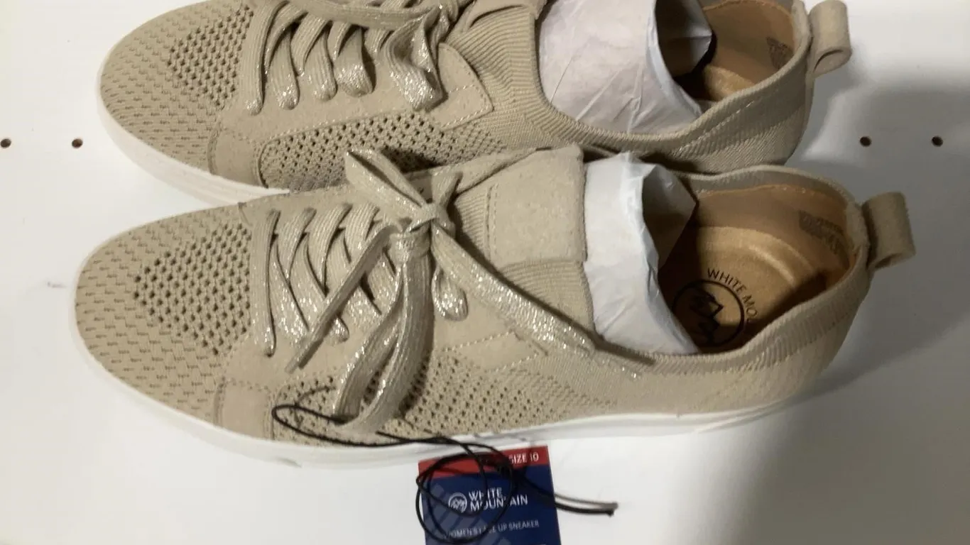 White Mountain 990451737 Lace Up Sneakers Size 10