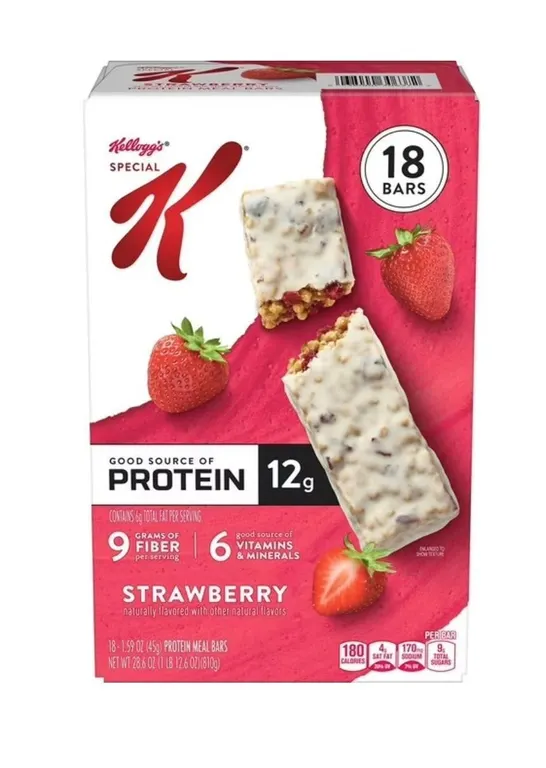 Kelloggs Special K Strawberry Protein Bars 18ct