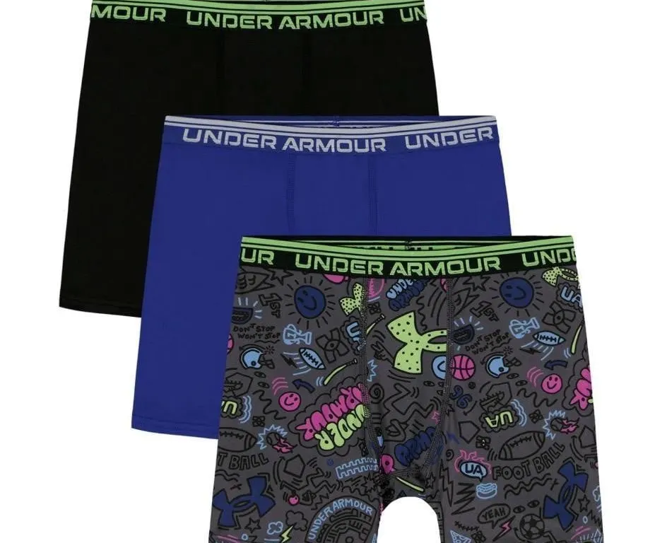 Under Armour Sport Boxerjock Boxer Briefs YM 3pk