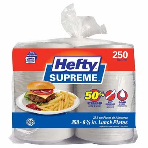 Hefty Foam Plates 8 78-Inch 250ct