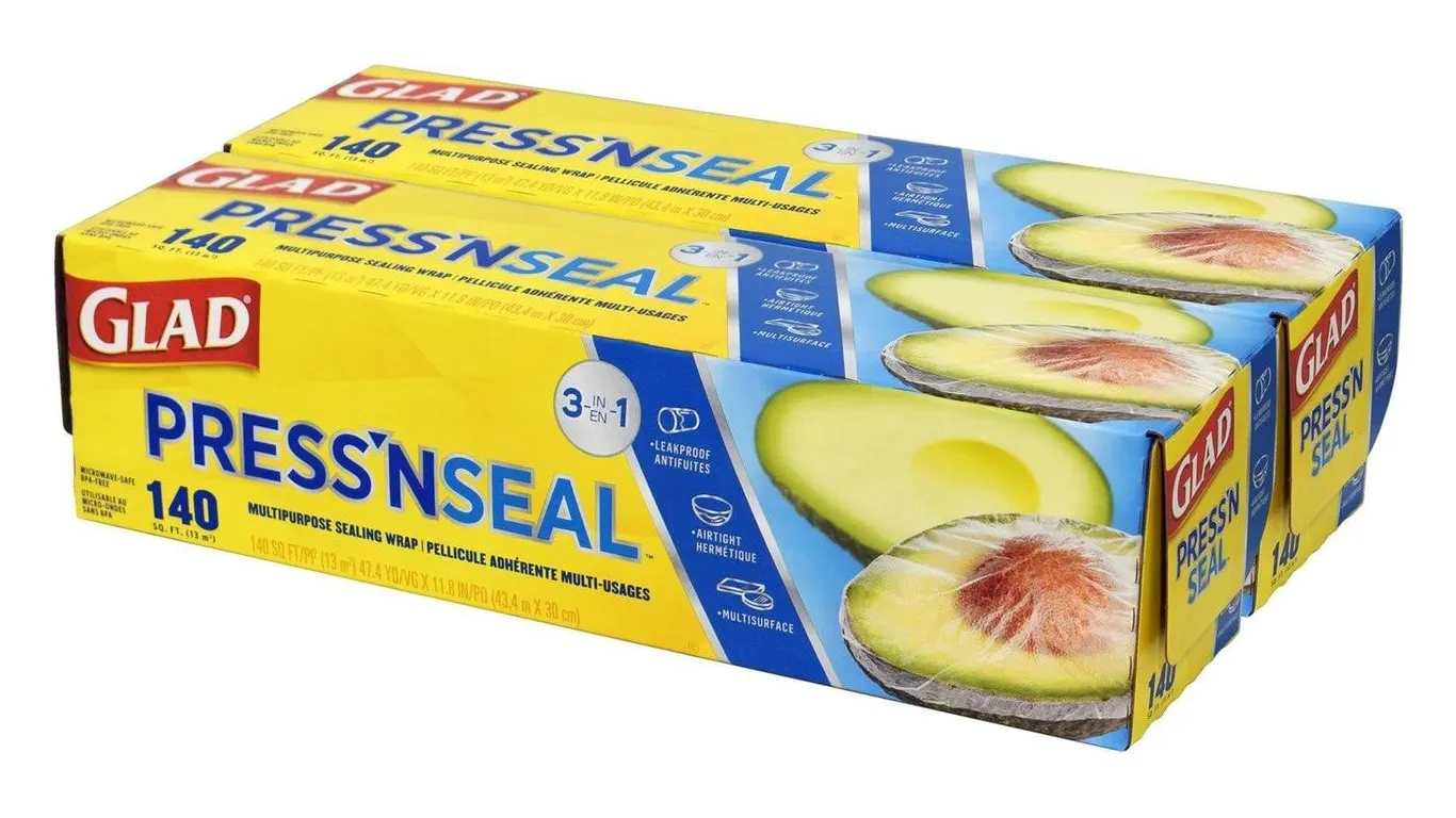Glad Pressn Seal Food Wrap 140 sq ft 2 Pack