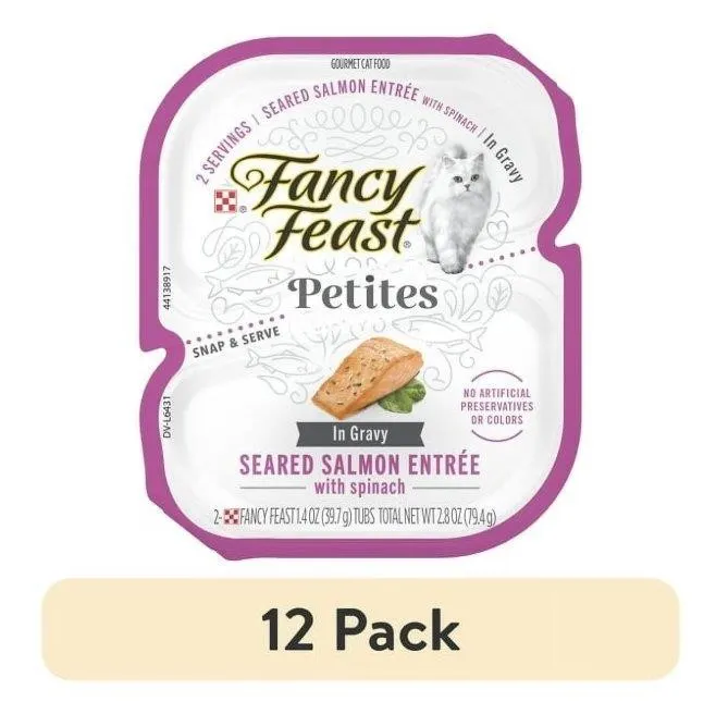 Fancy Feast Seared Salmon Spinach Wet Cat Food