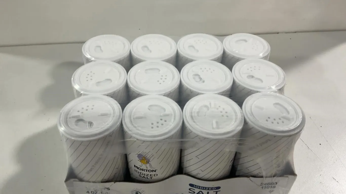 Morton Iodized Salt Shakers 4oz 12pk